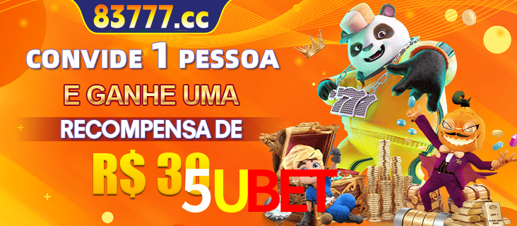 Banner institucional da 5UBET sobre parceria de marcas e criação de uma marca de excelência, apresentando os mascotes de jogos populares como o Fortune Tiger.