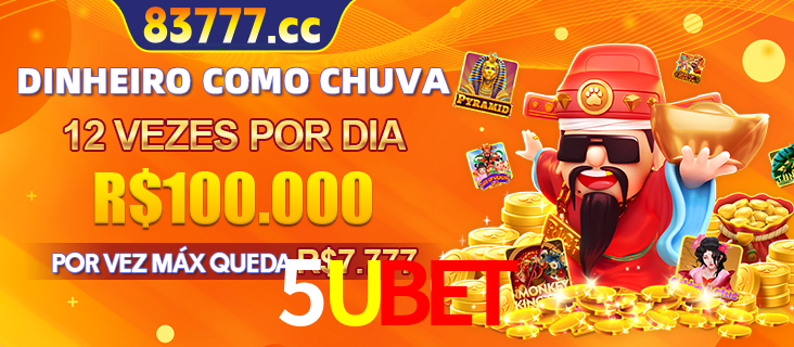 Banner do programa de recompensas Recomende para amigos do 5UBET, detalhando os bônus por convidar amigos, com prêmios que chegam a R$288.888.